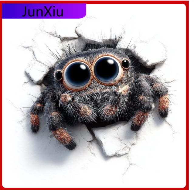 Laptop Unique Accessories - Spider 3D Wall Cracker Unik untuk