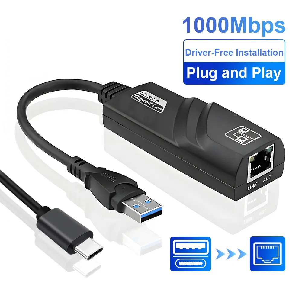 Laptop External Accessories - Adaptor Wifi USB 3.0 HUB Ethernet