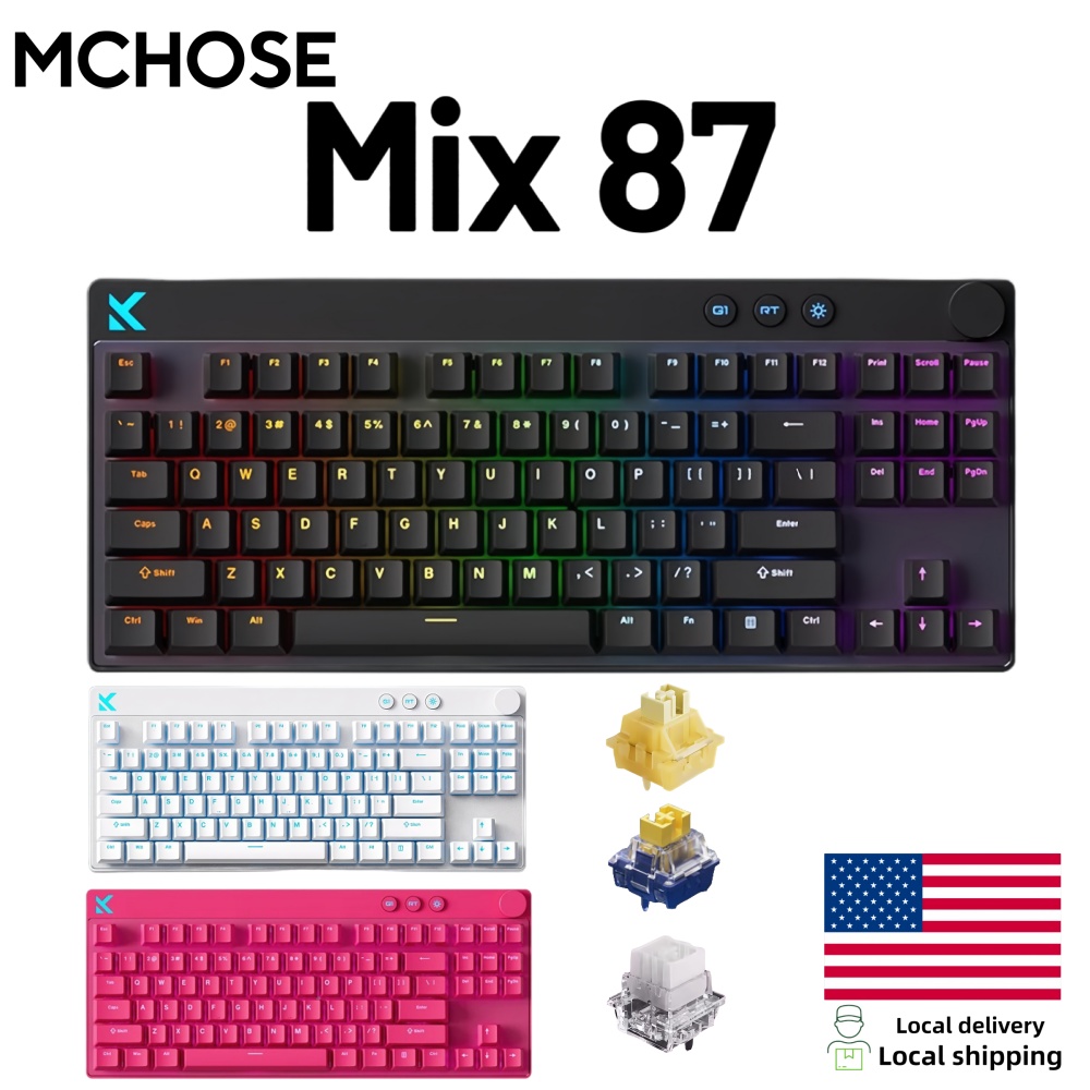 Laptop Accessories Productivity - Mchose Mix87 Keyboard Magnetik Berkabel untuk