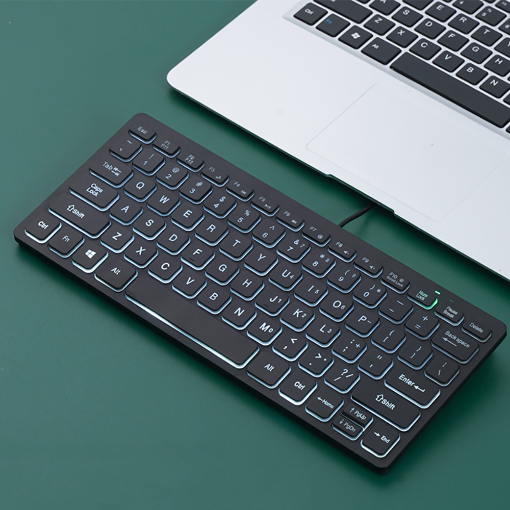 Laptop Accessories Productivity - Keyboard Mini Laptop berkabel, aksesori komputer