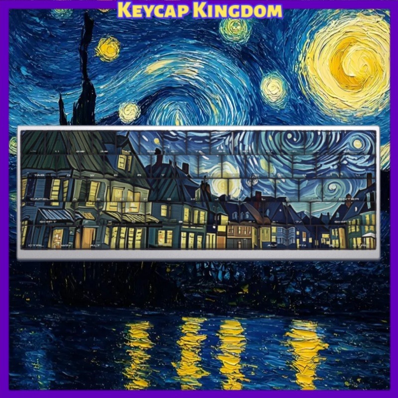 Laptop Accessories Gifts - Van Gogh Keycap Tema Langit Berbintang