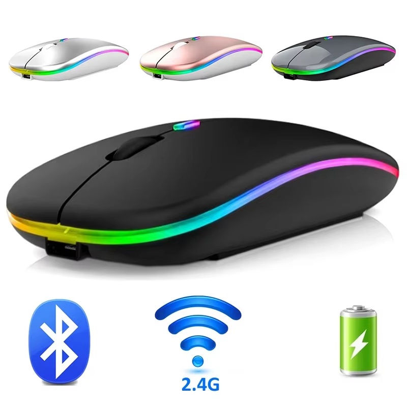 Laptop External Accessories - Mouse Bluetooth Nirkabel 2.4G Mode Ganda