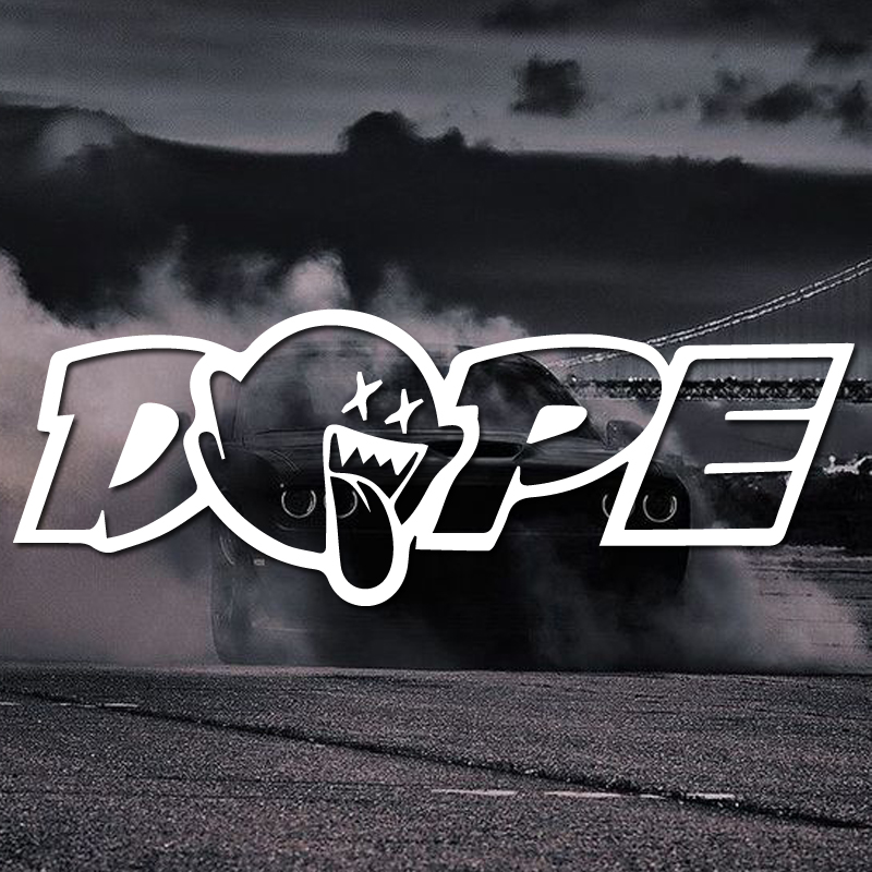 Laptop Unique Accessories - Stiker Vinyl Premium Desain DOPE, Dekal