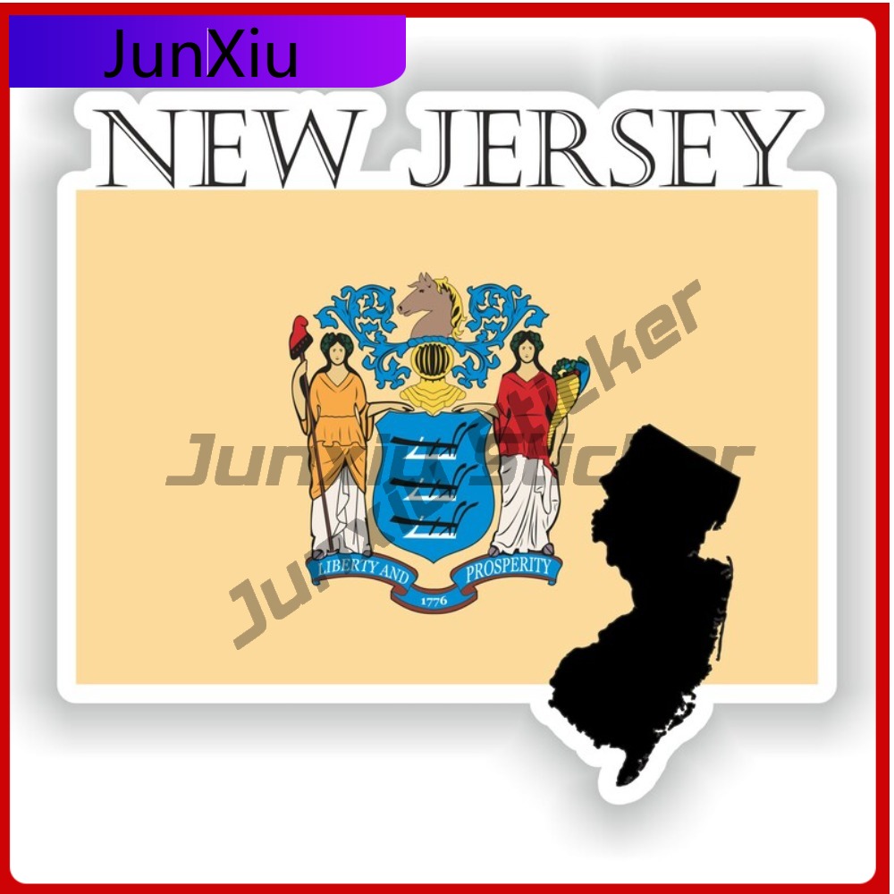 Laptop Unique Accessories - New Jersey Stiker Laptop Lucu Tahan