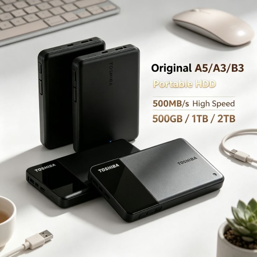 Laptop External Accessories - Hard Disk Eksternal Portabel [Brand+] A5