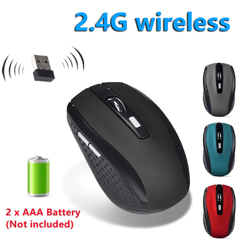 Laptop Accessories Mouse - Mouse Nirkabel 2.4G Mouse Ergonomis Portabel