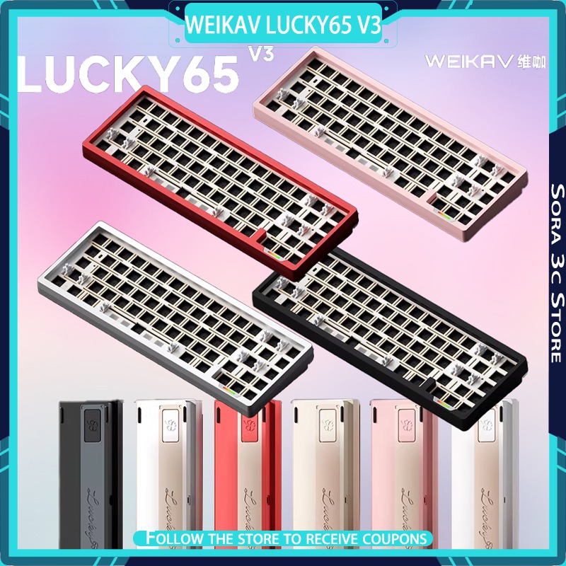 Laptop Accessories Productivity - Keyboard Mekanik WEIKAV Lucky65 V3 Berbahan