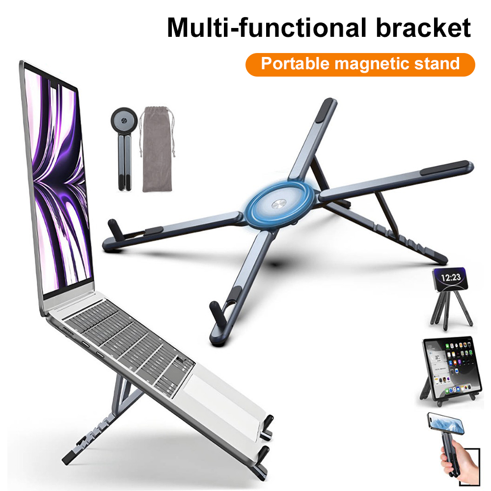 Laptop Ergonomic Accessories - Penyangga Ponsel Magnetik Portabel & Tongsis