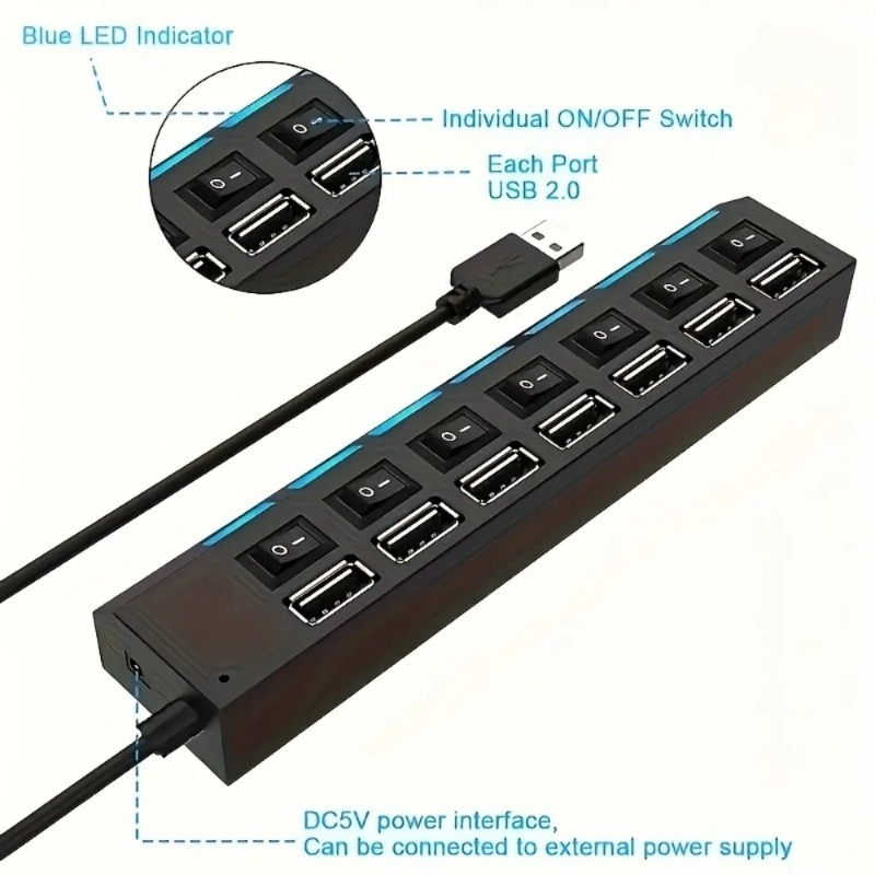 Adaptor Daya Pemisah Port USB  - Laptop Accessories Productivity ulasan dan harga