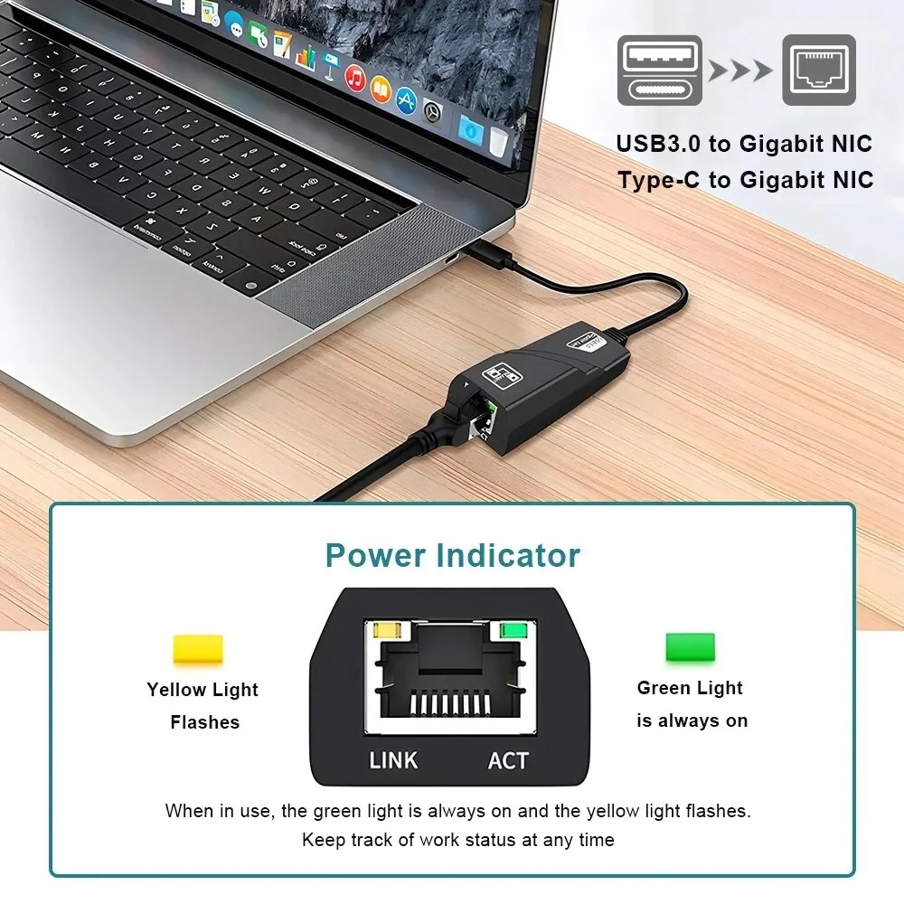 Adaptor Wifi USB 3.0 HUB Ether - Laptop External Accessories ulasan dan harga