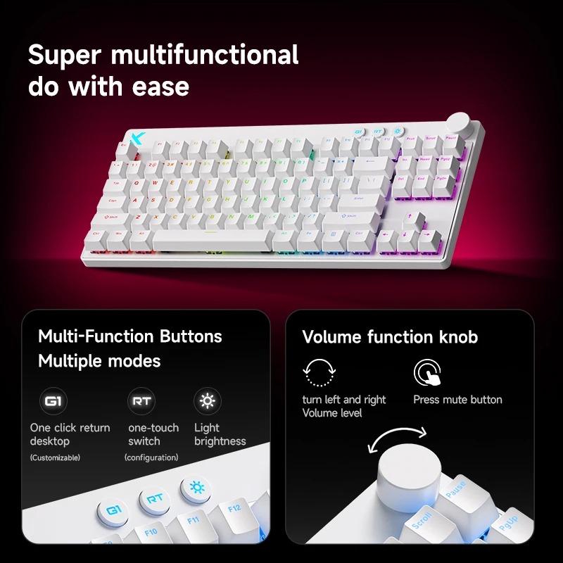 Mchose Mix87 Keyboard Magnetik - Laptop Accessories Productivity ulasan dan harga