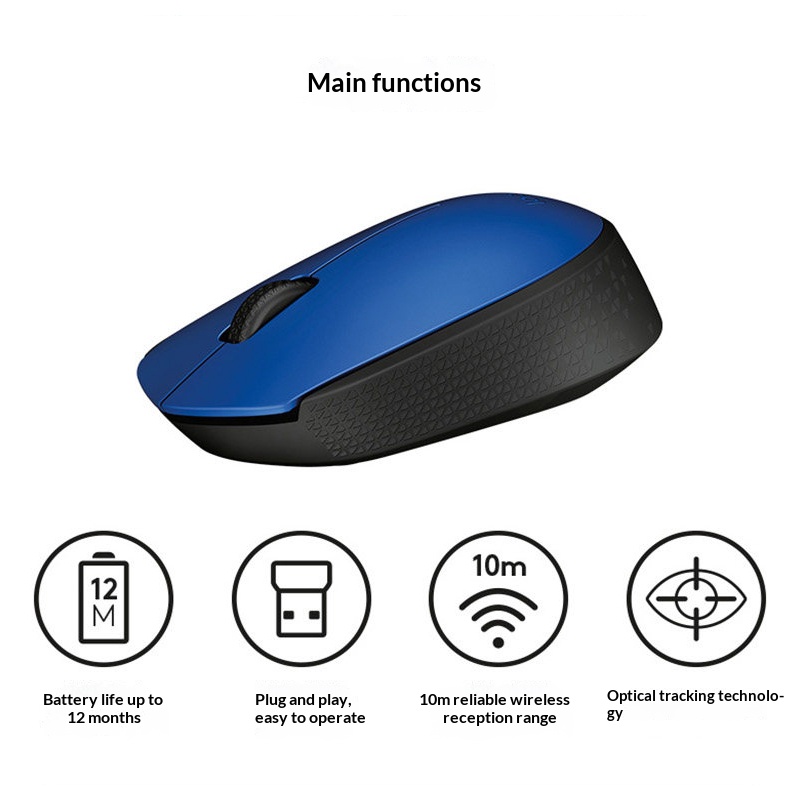 Logitech M170 Soft Business Mo - Laptop Accessories Productivity ulasan dan harga