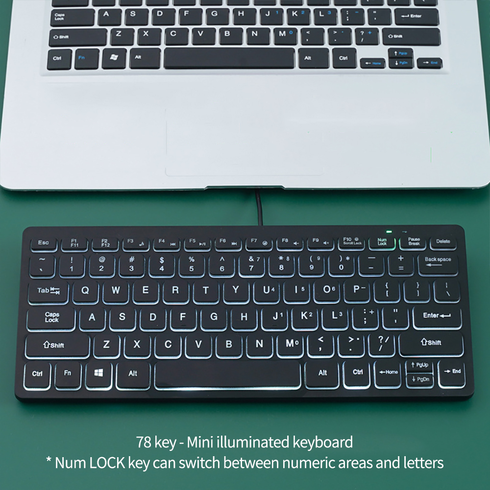 Keyboard Mini Laptop berkabel, - Laptop Accessories Productivity ulasan dan harga
