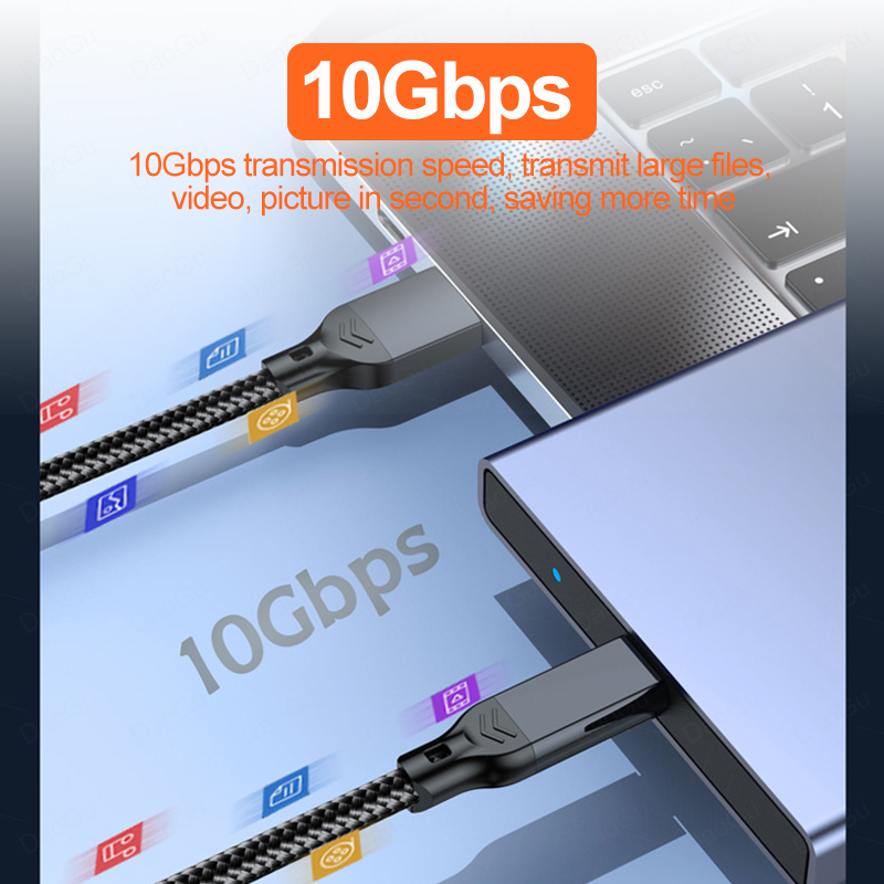 Kabel USB3.2 Gen2 10Gbps Kabel - Laptop External Accessories ulasan dan harga