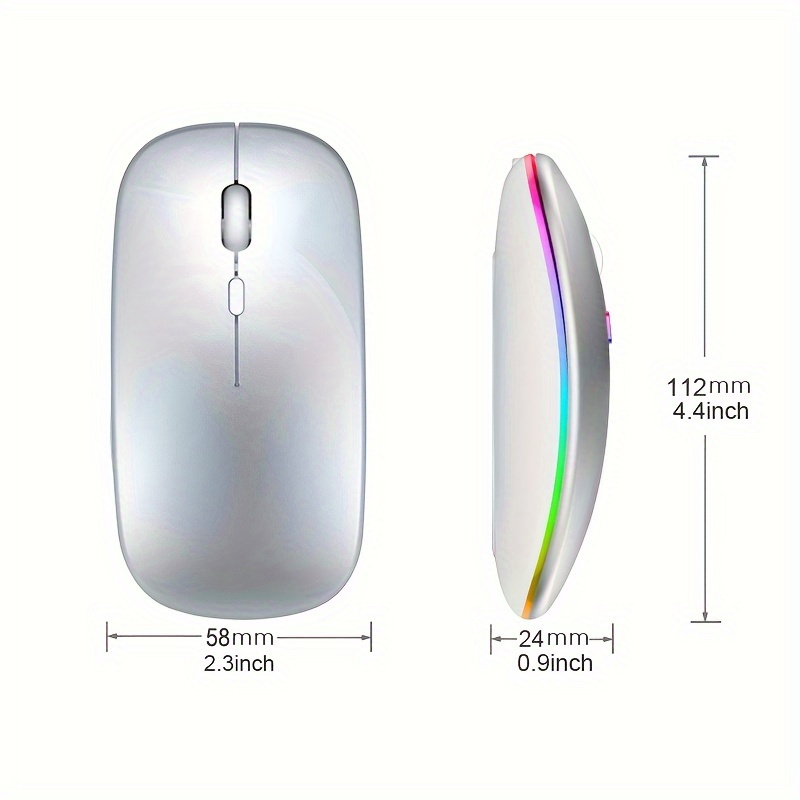 Mouse Bluetooth Nirkabel 2.4G  - Laptop External Accessories ulasan dan harga