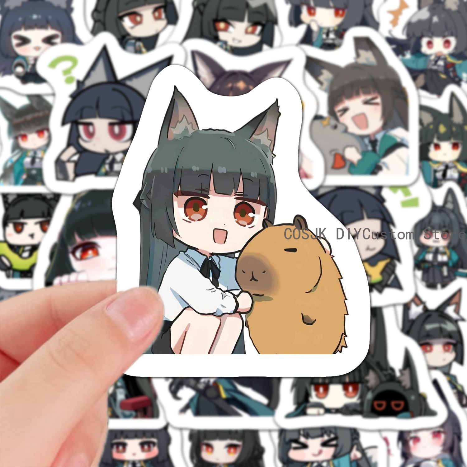 60 Buah Stiker Anime Versi Q Z - Laptop Accessories Gifts ulasan dan harga