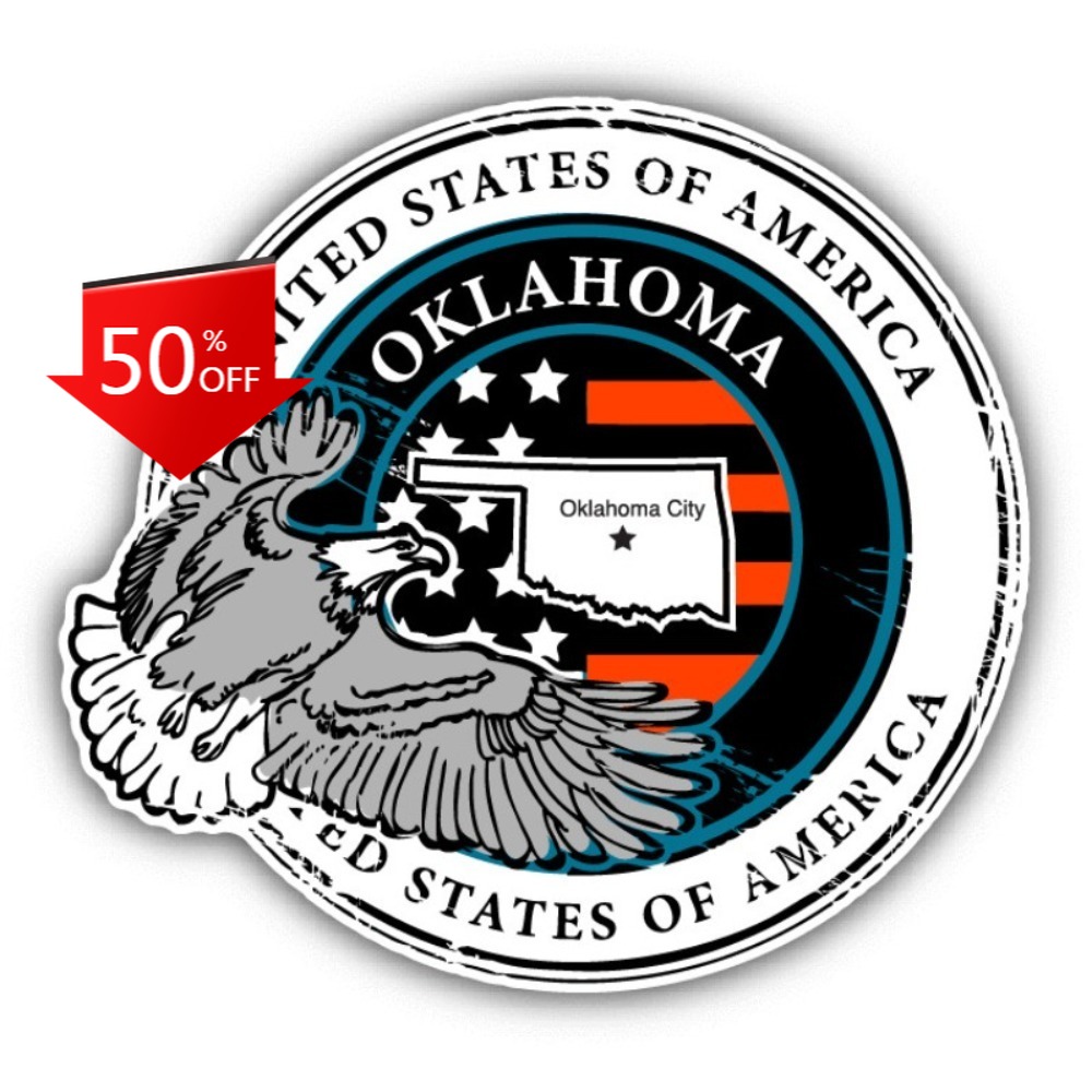 Oklahoma USA Grunge Rubber Aes - Laptop Unique Accessories ulasan dan harga
