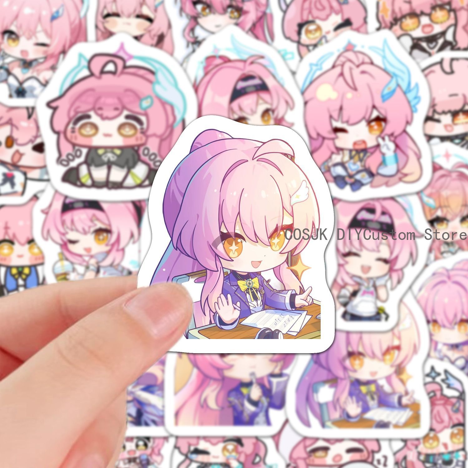 60 Buah Stiker Anime Versi Q G - Laptop Accessories Gifts ulasan dan harga