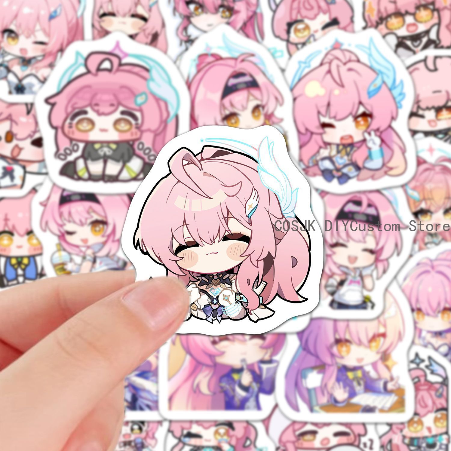 60 Buah Stiker Anime Versi Q G - Laptop Accessories Gifts ulasan dan harga