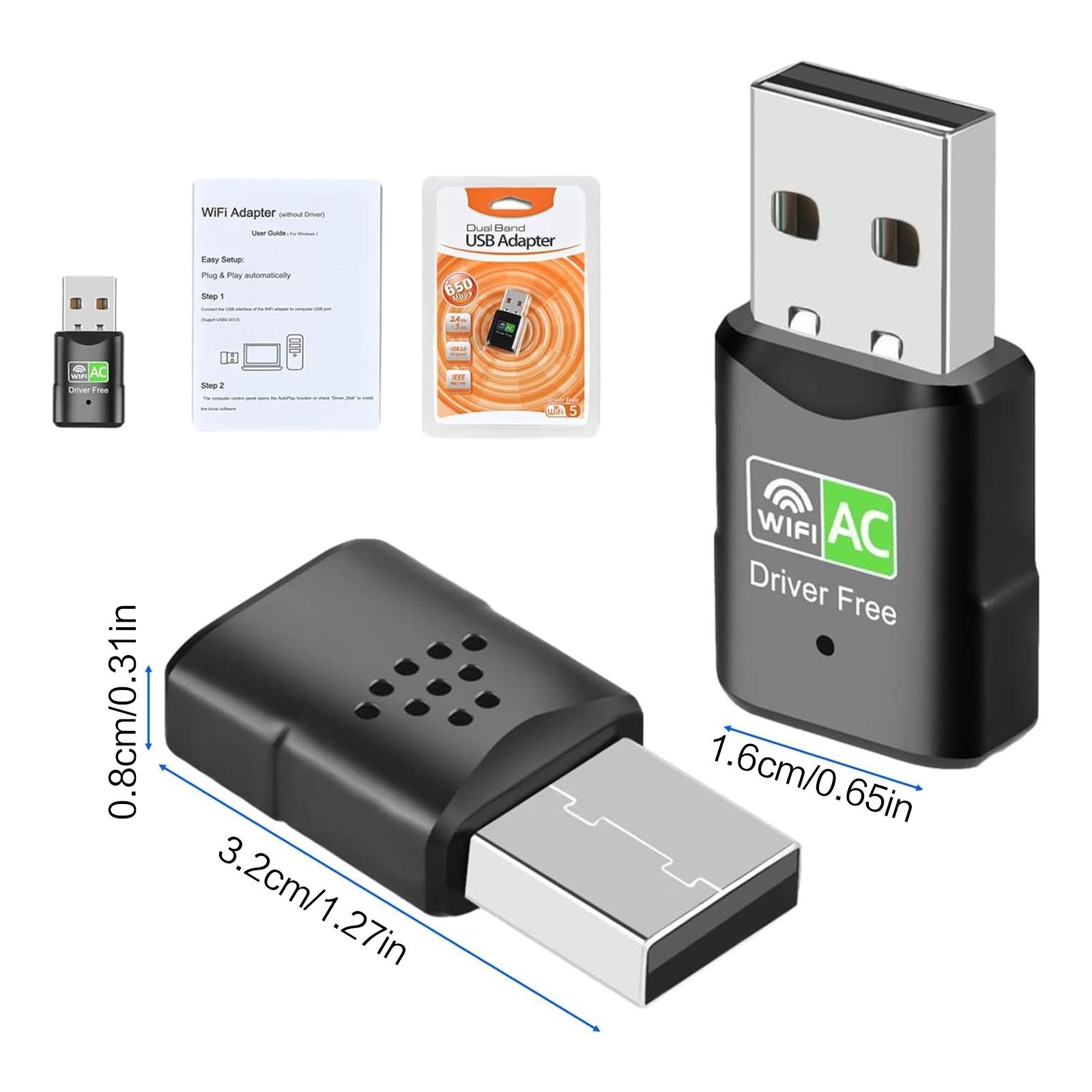 Adaptor WiFi USB AC600, Dongle - Laptop Ergonomic Accessories ulasan dan harga