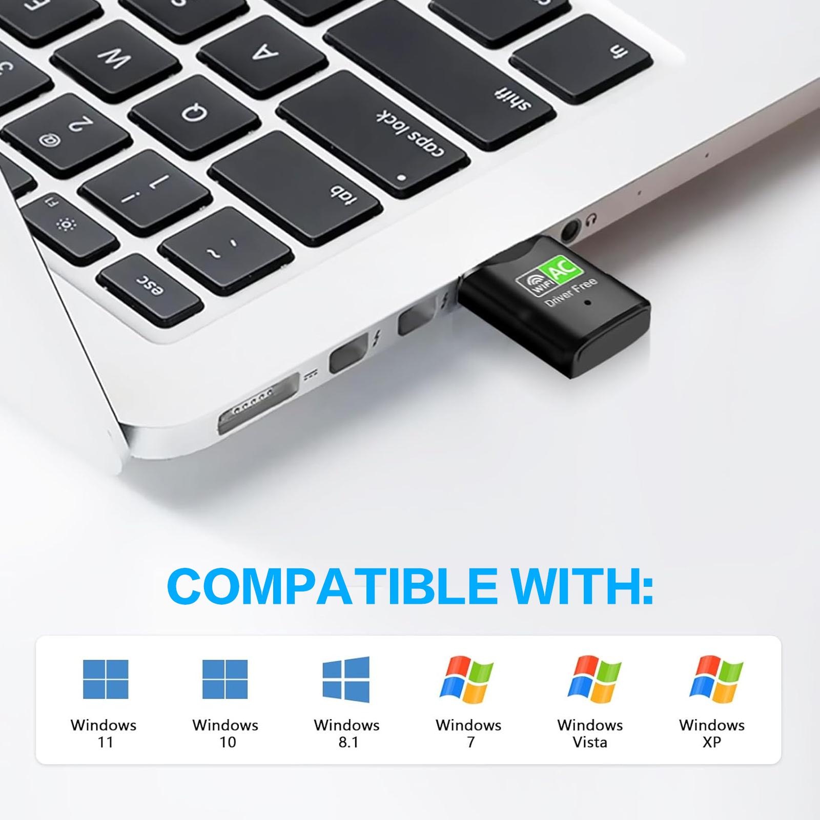 Adaptor WiFi USB AC600, Dongle - Laptop Ergonomic Accessories ulasan dan harga